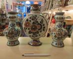 Kaststel Delft Polychrome aardewerk Polychroom vaas, Antiek en Kunst, Ophalen