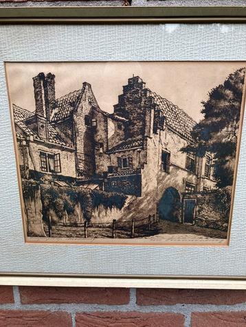 C. Brandenburg; oude ets van Middelburg beschikbaar voor biedingen