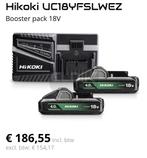 Hikoki accupack 4.0ah 2x incl lader NIEUW, Doe-het-zelf en Verbouw, Gereedschap | Boormachines, Ophalen, Nieuw
