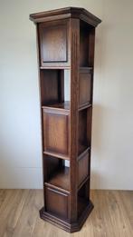 Gave donker eiken boekenmolen, 190 cm hoog, Antiek en Kunst, Antiek | Meubels | Kasten, Ophalen