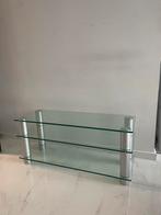 Glazen TV meubel - Gratis bezorging in Utrecht, Huis en Inrichting, Kasten | Televisiemeubels, Ophalen, 100 tot 150 cm, Minder dan 100 cm