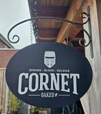 Dubbelzijdig CORNET UITHANGBORD (incl. beugel), Verzamelen, Ophalen of Verzenden, Nieuw, Reclamebord, Plaat of Schild, Overige merken