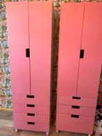 2x IKEA Stuva Kledingkast Roze/Wit, Ophalen, Gebruikt, 50 tot 70 cm, 105 cm of meer