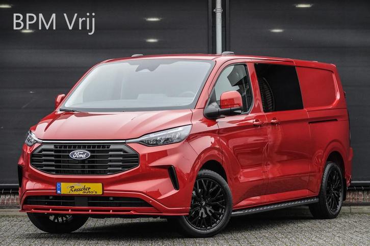 Ford Transit Custom L2H1 Dubbel Cabine 2.0Tdci 170Pk Aut. |, Auto's, Bestelauto's, Bedrijf, Te koop, 360° camera, ABS, Achteruitrijcamera