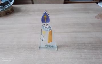Sint Nicolaas Glas Ornament van VANNES LE CHATEL  beschikbaar voor biedingen