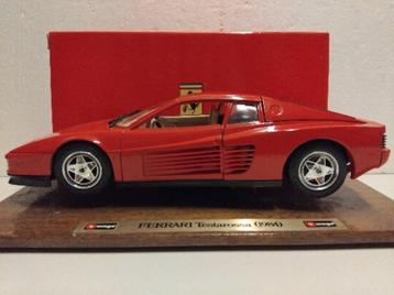 Ferrari Testarossa 1984 rood origineel Bburago spec 1:18 KRD beschikbaar voor biedingen