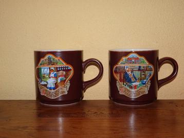  Vintage bruin koffiemokje van Villeroy Boch  voor D.E. beschikbaar voor biedingen