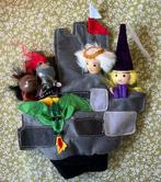 Handschoenpop kasteel prinses koning draak ridder paard, Ophalen of Verzenden, Zo goed als nieuw