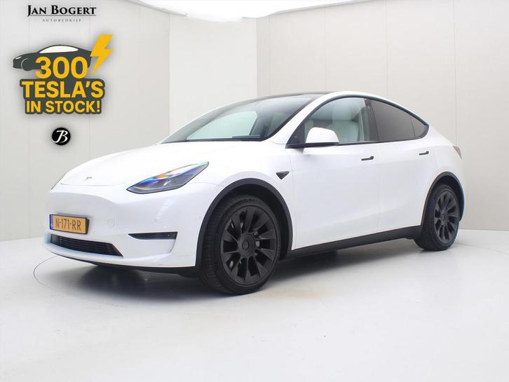 Tesla Model Y Long-Range AWD 351pk 75 kWh [ TREKHAAK+FSD+WIT, Auto's, Tesla, Bedrijf, Te koop, Model Y, 4x4, ABS, Achteruitrijcamera