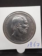 Rijksdaalder 1867 koning Willem III, Postzegels en Munten, Munten | Nederland, Koning Willem III, Zilver, Ophalen of Verzenden