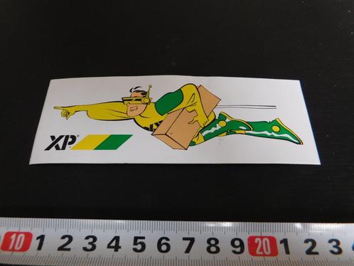 sticker XP strip koerier futuristisch vliegen, Verzamelen, Stickers, Zo goed als nieuw, Bedrijf of Vereniging, Ophalen
