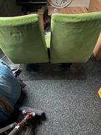 Groene bioscoopstoelen - set van twee, Huis en Inrichting, Stoelen, Ophalen, Gebruikt, Twee, Overige kleuren