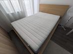 Ikea Malm bed 140x200, Ophalen, Gebruikt, Bruin, 140 cm