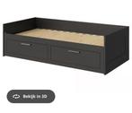 IKEA Brimnes bed, Huis en Inrichting, Eenpersoons, Zwart, Ophalen of Verzenden, 200 cm