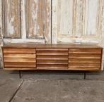 Lowboard, dressoir, palissanderhout. B147 x D38 x H50., Ophalen, 100 tot 150 cm, -, -