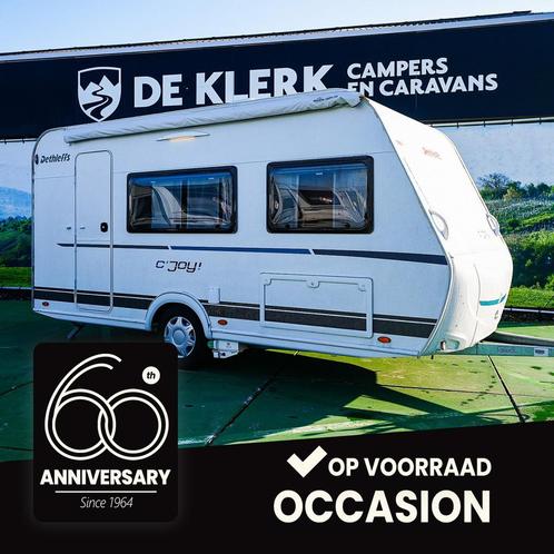 Dethleffs C-JOY 420 QSH (bj 2021), Caravans en Kamperen, Caravans, Bedrijf, tot en met 2, 750 - 1000 kg, Dethleffs, 6 tot 7 meter