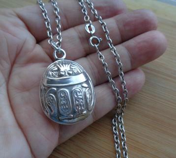 zilveren ketting met Egyptische hanger [300] beschikbaar voor biedingen
