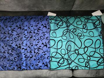 Kussenhoes nieuw blauw paars turquoise beschikbaar voor biedingen