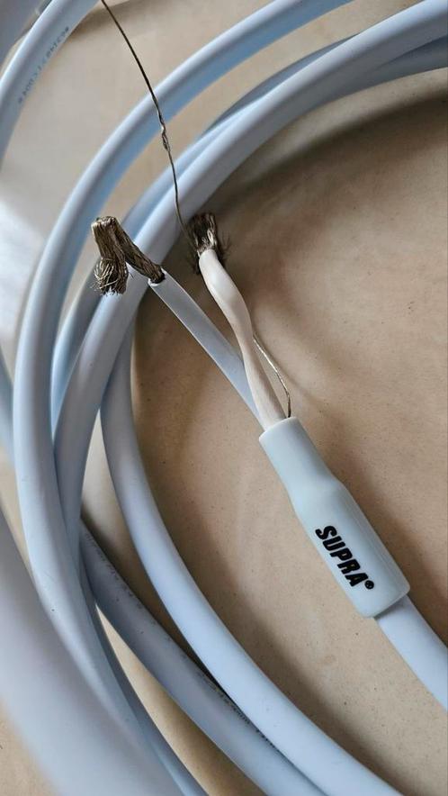 Supra Ply 3.4/S 5.10m Afgeschermde Zweedse Luidsprekerkabel, Audio, Tv en Foto, Audiokabels en Televisiekabels, Zo goed als nieuw