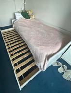 Een persoonsbed met onderschuifbed en matrassen, Ophalen, Gebruikt, 90 cm, Eenpersoons