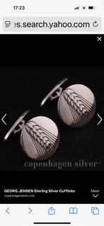 Georg Jensen manchetknopen, Sieraden, Tassen en Uiterlijk, Ophalen of Verzenden, Gebruikt, Zilver