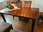 Eettafefel met 6 stoelen tegen elk aannemelijk bod, Huis en Inrichting, Tafels | Eettafels, Ophalen, 50 tot 100 cm, Zo goed als nieuw