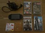 Nette Sony Playstation Portable - inclusief 4 PSP spellen, Spelcomputers en Games, Spelcomputers | Sony PSP, Ophalen of Verzenden