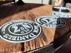 Jack Daniels onderzetters + houder bar mancave, Ophalen of Verzenden, Nieuw, Glas of Kopje
