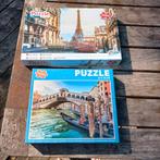 Puzzle,1000,parijs&Venetië, afm 50x70cm,nieuw., Hobby en Vrije tijd, Overige Hobby en Vrije tijd, Ophalen of Verzenden, Nieuw