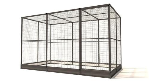 Aluminium Kippenren Noa | 50 mm gaas 328 x 176 x 193 cm, Dieren en Toebehoren, Pluimvee | Toebehoren, Nieuw, Kippenhok of Kippenren