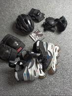 skeelerset maat 43 met bescherming, Sport en Fitness, Skeelers, Overige merken, Heren, Ophalen of Verzenden, Zo goed als nieuw