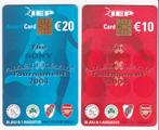 2x Arena Card -AJAX €10- & €20- -Sony Tournament 2004, Verzenden, Nederland