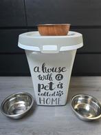 Voer container incl schepje., Dieren en Toebehoren, Dierenvoeding, Ophalen