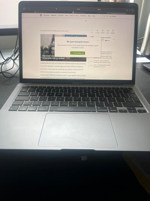 Apple macbook air m1 2020, Computers en Software, Apple Macbooks, Gebruikt, MacBook Air, 13 inch, 8 GB, Ophalen of Verzenden