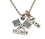 1047 Ketting pit crew f1 fans, Nieuw, Overige materialen, Ophalen of Verzenden, Met hanger