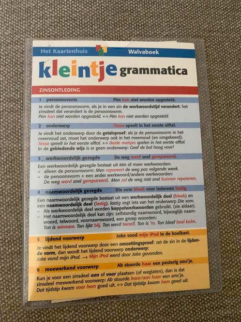 Jan Heerze - Kleintje grammatica Nederlands, Boeken, Schoolboeken, Zo goed als nieuw, Nederlands, Overige niveaus, Ophalen of Verzenden