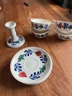 4 gebaks bordjes boerenbont, Antiek en Kunst, Ophalen of Verzenden