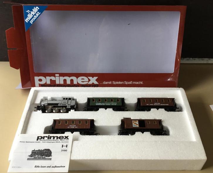 Primex Märklin H0 # 2750 Jubileumstrein 5-delig 1985 N in OV, Hobby en Vrije tijd, Modeltreinen | H0, Nieuw, Wagon, Wisselstroom