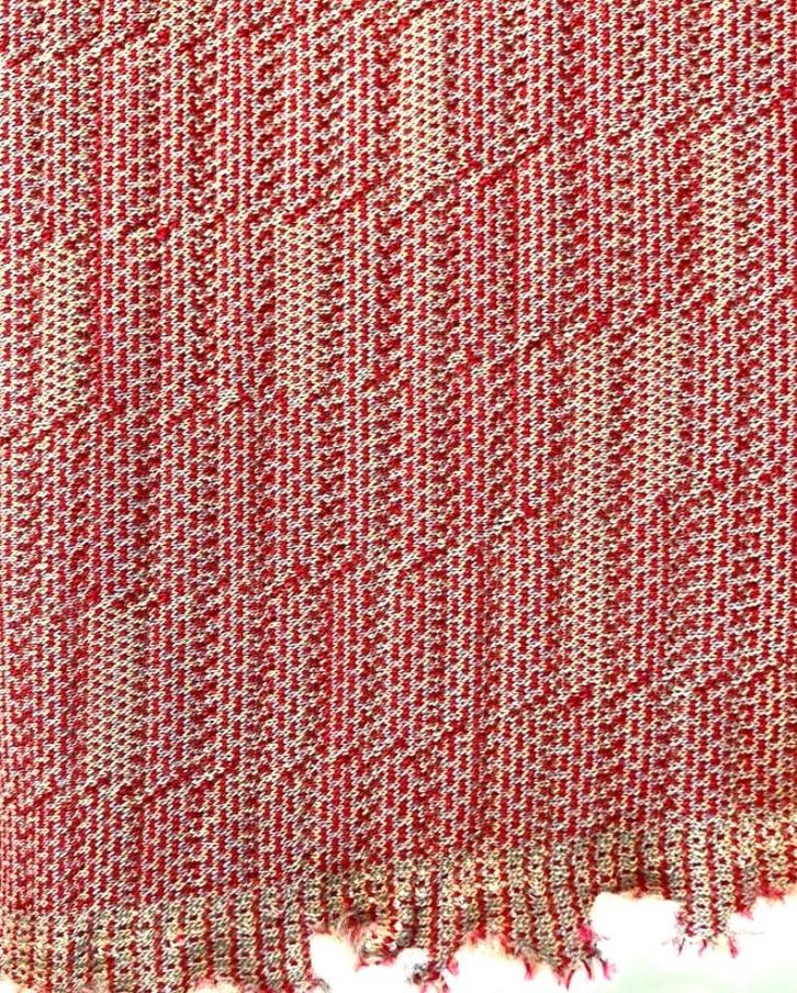STOF VOOR DESIGN: BYBORRE Johan Pink/Beige meubelstof, Hobby en Vrije tijd, Stoffen en Lappen, Nieuw, Wol, 120 cm of meer, 30 tot 200 cm