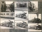 9 "eigen" zw/w foto's v. DB stoomlok'en, Bw Rheine 12-03-'76, Ophalen of Verzenden, Zo goed als nieuw, Trein, Kaart of Prent