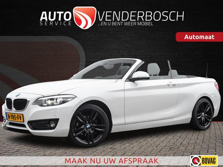 BMW 2-serie Cabrio 218i Executive 136pk | Leder | H&K | Navi, Auto's, BMW, Bedrijf, Te koop, 2-Serie, ABS, Airbags, Airconditioning