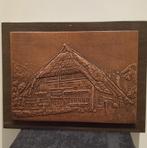 Koper gravoure op hout, Ophalen of Verzenden, Koper