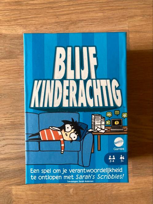 Blijf kinderachtig kaartspel van Mattel games, Hobby en Vrije tijd, Gezelschapsspellen | Kaartspellen, Zo goed als nieuw, Ophalen of Verzenden