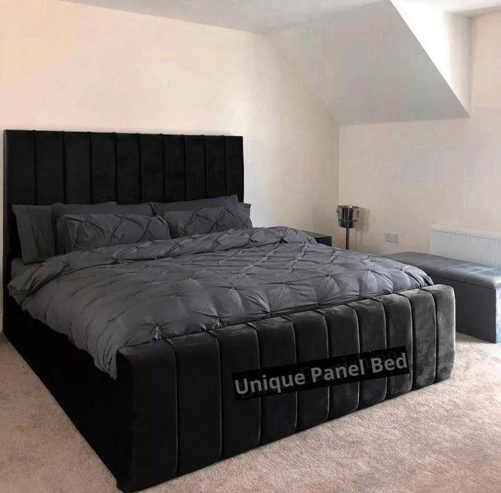 Luxe Panel Line bed met matras te koop  Verkrijgbaar in alle, Huis en Inrichting, Slaapkamer | Beddengoed, Nieuw, Tweepersoons