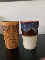 HKliving 70's Ceramic Thee mokken set van 2, Huis en Inrichting, Keuken | Servies, Keramiek, Nieuw, Ophalen of Verzenden, Overige stijlen