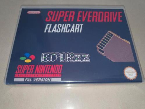 Super Everdrive Flashcart SNES Game Case, Spelcomputers en Games, Games | Nintendo Super NES, Zo goed als nieuw, Verzenden