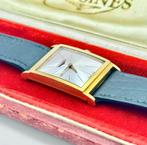 Longines 18kt tank full set serviced, Sieraden, Tassen en Uiterlijk, Horloges | Heren, Overige merken, Leer, Polshorloge, Ophalen of Verzenden