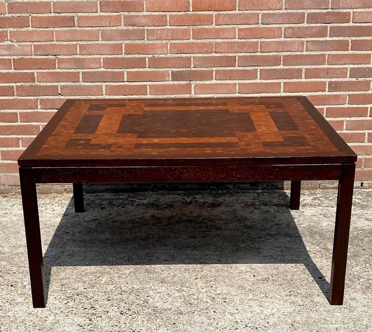 Vintage Deens design salontafel Tranekaer, Rolf Middelboe., Huis en Inrichting, Tafels | Salontafels, Minder dan 50 cm, 50 tot 100 cm