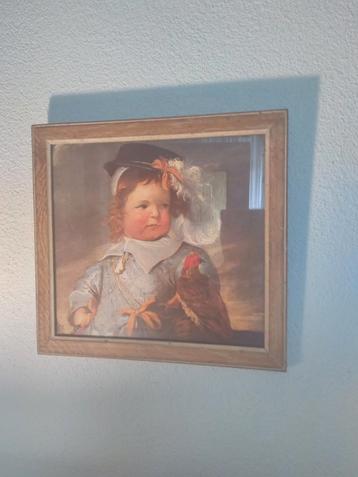 Leuke barok prent in lijst beschikbaar voor biedingen