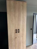 Hoge houten kast met deuren, Huis en Inrichting, Gebruikt, 200 cm of meer, Overige houtsoorten, 50 tot 100 cm